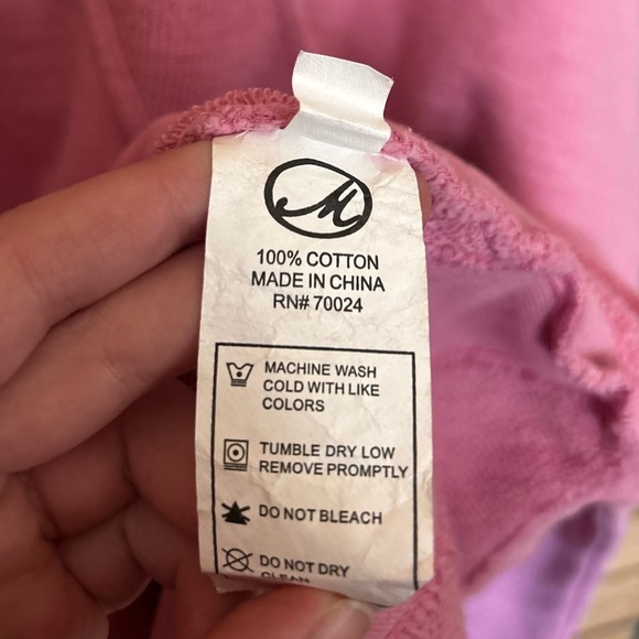 Mododoc Pink Quarter Zip Sweater 100% Cotton Women’s Size XS - Picture 3 of 7